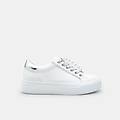 sneaker da donna con suola platform bianco