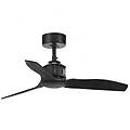 ventilatore da soffitto just fan con telecomando 9w nero