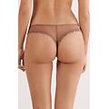 brasiliana con pizzo floreale donna naturale taglia 4