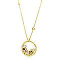 collana oro 18kt con pendente donna riflessi nf020ch y