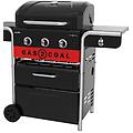 char-broil barbecue a gas 2 coal 3 bruciatori con fornello laterale extra