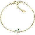 bracciale con charms fissi donna argento 925 gioiello petali brbutgbva