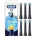 testine di ricambio io ultimate clean confezione da 6 nere microvibrazioni antiplacca