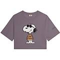 t-shirt corta comfort fit con grande stampa snoopy