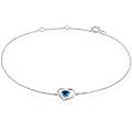 bracciale amélie oro bianco topazio cubic zirconia collezione amélie oro bianco