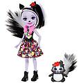 - fxm72 enchantimals bambola con cucciolo serie 1 sage con puzzola