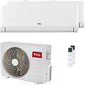 condizionatore breezein p5 dual split 12000+12000 btu inverter a++ wifi unità esterna 5. 1 kw