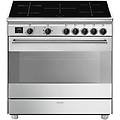 bg91ix2 cucina 90x60cm 5 zone forno multi7 classe energetica a inox vapor clean