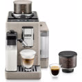 macchina caff&egrave; automatica con macinatore e montalatte integrati colore beige rivelia exam440.