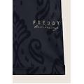 tuta corta floreale in jersey con top a canotta allover ikat blu navy donna medium