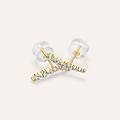 orecchini pendenti claire oro giallo cubic zirconia collezione claire oro giallo