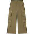 pantaloni cargo baggy fit in popeline con quattro tasconi