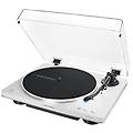 audio-technica at-lp70xbt giradischi con trasmissione a cinghia argento bianco completamente