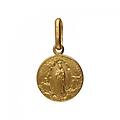 medaglia madonna di lourdes oro giallo gl100746