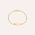 bracciale con targhetta holy oro giallo collezione holy oro giallo