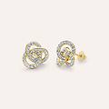 orecchini lobo crystal gold oro giallo cristallo collezione crystal gold oro giallo
