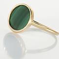 anello beverly oro giallo malachite collezione beverly misura 48 oro giallo