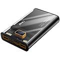 - powerbank 16000mah usb-c 20w + 2 usb 22 5w display led tm16002 nero