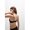 reggiseno triangolo tiziana in cotone ultralight cotton donna nero taglia 2b