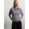 - maglione grigio in lana regular fit donna grigio melange taglia xs