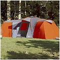 - tenda da campeggio a cupola 12 persone grigio e arancione