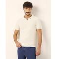 t-shirt taglio polo in cotone free time / mandorla / s mandorla