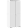 - scarpiera bianca 80x39x178 cm in legno multistrato