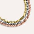 bracciale catena golden lover oro tricolore collezione golden lover tricolore