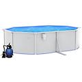 - piscina con pompa filtro a sabbia 490x360x120 cm