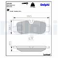 delphi set di pastiglie freno lp3139 posteriore