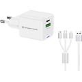 althea16w caricabatterie per dispositivi mobili universale bianco ac ricarica rapida interno