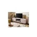 mosayk #211 mobile tv in legno di acacia laccato / bianco 170x42x48