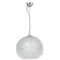 luce ambiente design lampadario neoclassico astra trasparente paralume cromo 3x e27 &oslash;45cm