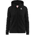 kappa. felpe da donna in cotone nero da streetwear sportivo felpe ritiro gratis
