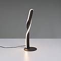 lampada da tavolo led ginko nero opaco metallo altezza 40 5 cm