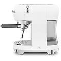 macchina da caff&egrave; espresso manuale 50's style bianco lucido ecf02wheu