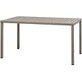 tavolo cube rettangolare 140x80x75. 5 cm (lxlxh) tortora rettangolare