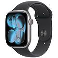 watch series 11 gps 46mm cassa alluminio grigio siderale con sport band nero m/l