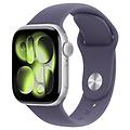 watch series 11 gps cellular 5g 42mm retina oled argento cinturino viola m/l ip6x spo2 cardio sonno