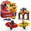 ninjago spinjitzu dragon trottola e set di personaggi giocattolo per bambini dai 6 anni in su 71826