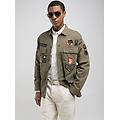 giacca camicia con patch
