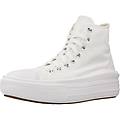 converse. scarpe da ginnastica chuck taylor all star move hi bianca unisex sneakers ritiro gratis