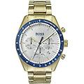 - watch orologio cronografo quarzo uomo con cinturino in placcato oro 1513631