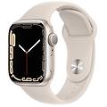 watch series 7 gps 41mm cassa in alluminio galassia con cinturino sport galassia