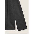 felpa donna svasata con collo alto effetto tricot grey melange donna large