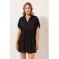 abito camicia corto donna nero s/m