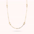 collana lunga staffa lucida