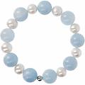 bracciale elastico donna argento 925 gioiello by milor wsst01217. aqua