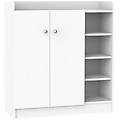 outsunny scarpiera in legno 80 x 30 x 90 cm