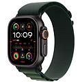 watch ultra 2 gps + cellular 49mm oled nero con cinturino alpine verde m resistenza acqua 100m spo2